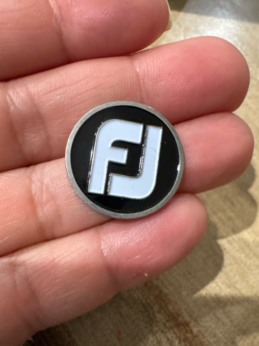 vintage Footjoy Metal Coin Logo Golf Ball Marker Golf Accessory